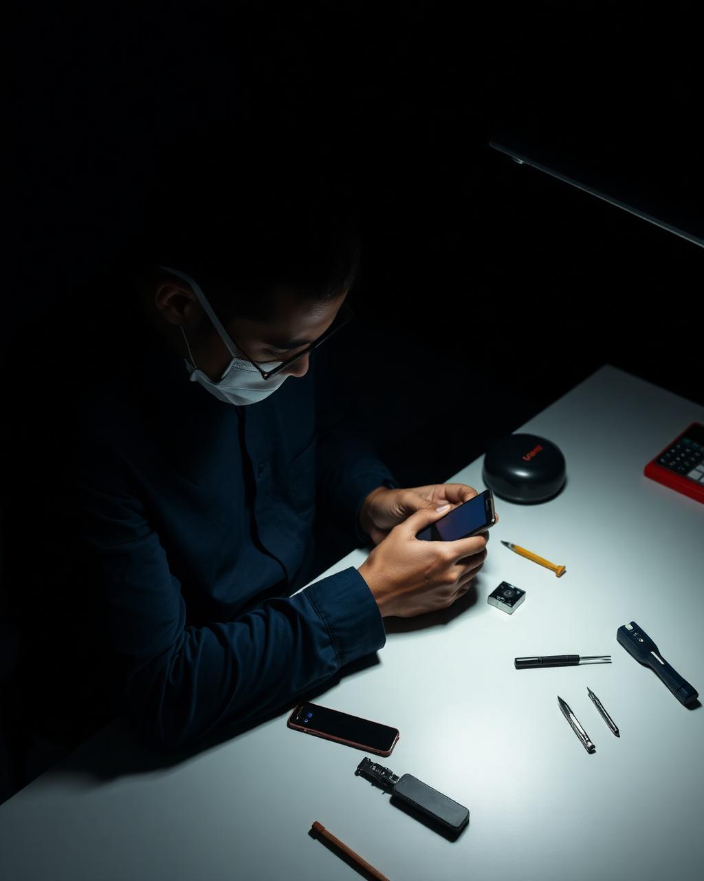 Technician at work